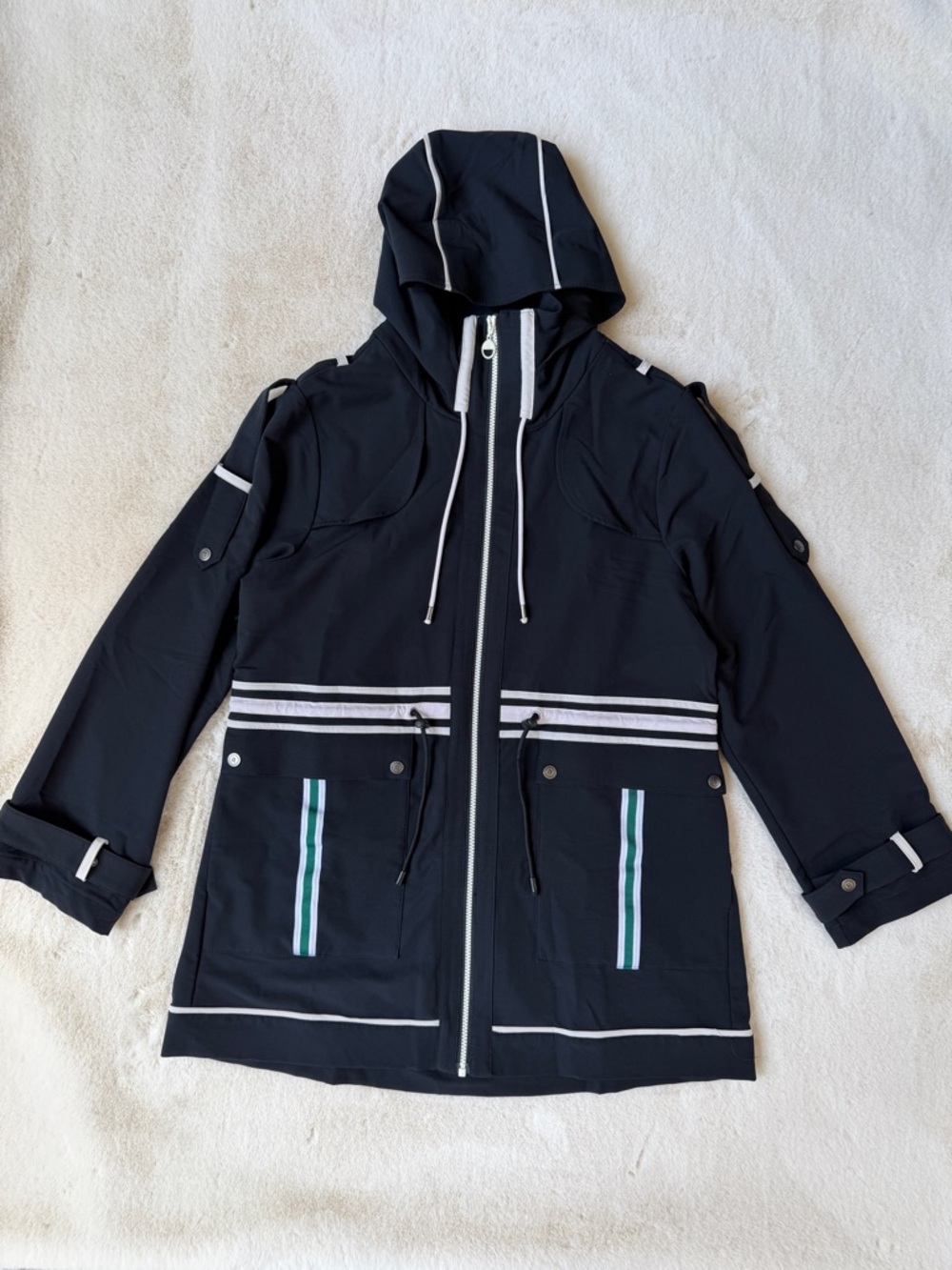 Fore All Windsor Rain Jacket Black Size Large - Picture 3 of 15